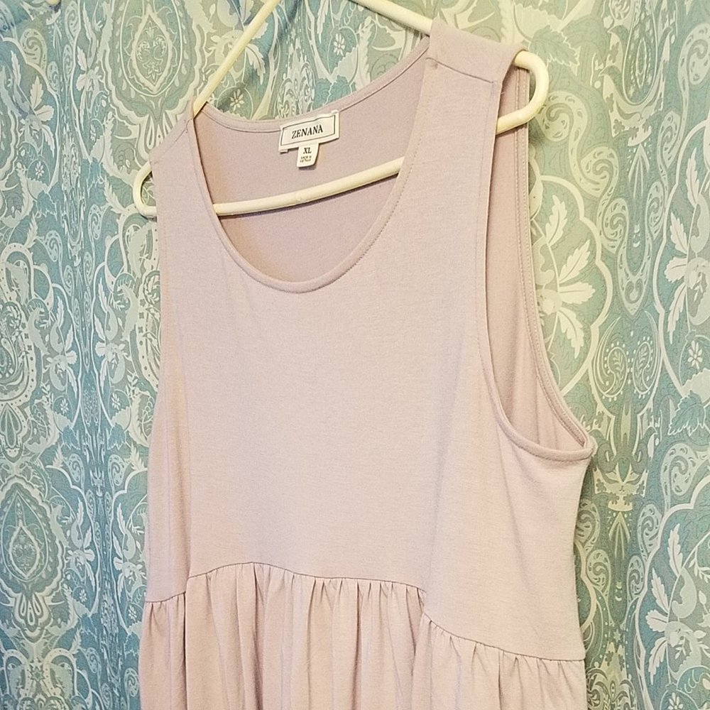 Sleeveless Babydoll Top Lilac color NWOT